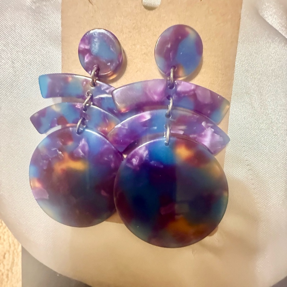 Charming Charlie Multicolor Acrylic Earrings